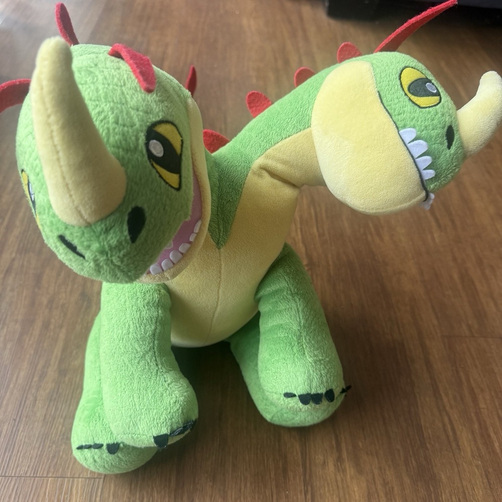 Build-A-Bear Barf & Belch Two-Headed 16" Plush How to Train Your Dragon 2016 BAB